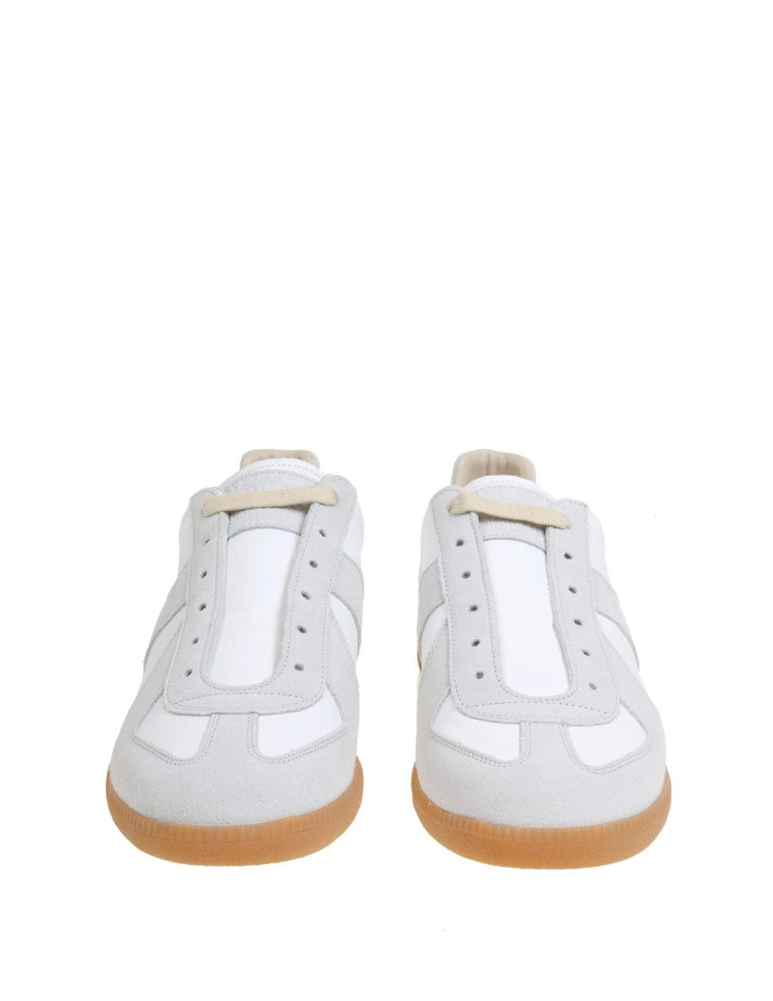 Maison Margiela Sneakers Replica In Leather And Suede