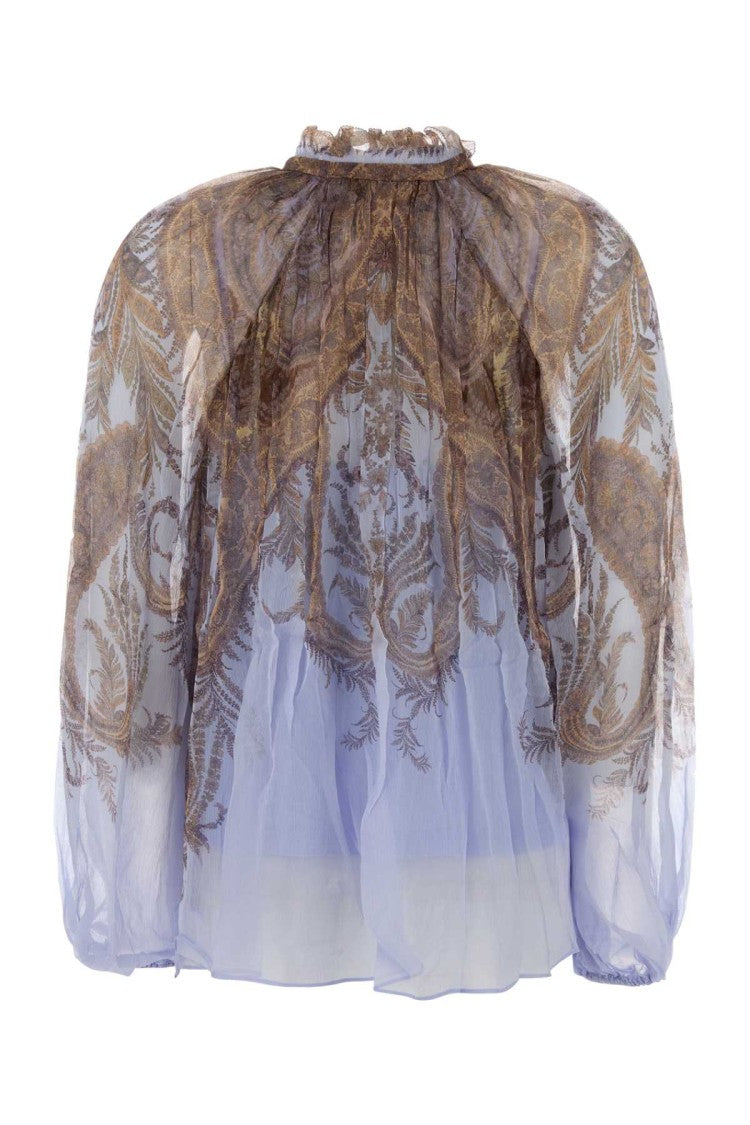 Zimmermann Printed Crepe Hypnotic Blouse