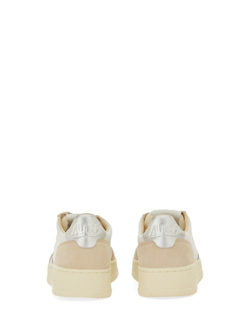 Autry Medalist Low Smooth Suede Panels Leather Sneakers