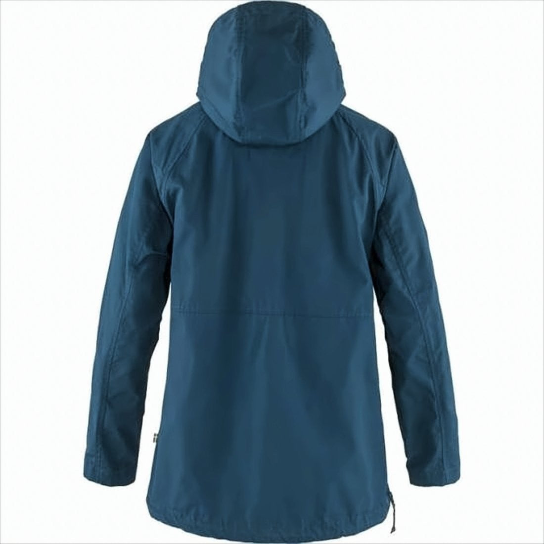 Fjallraven Kanken Long Streamlined Blue Jacket With Adjustable Hood And Flap Pockets