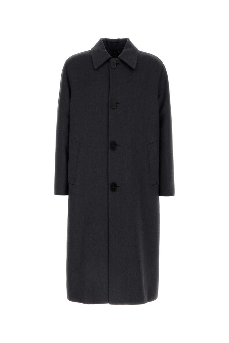 Fendi Charcoal Wool Blend Coat