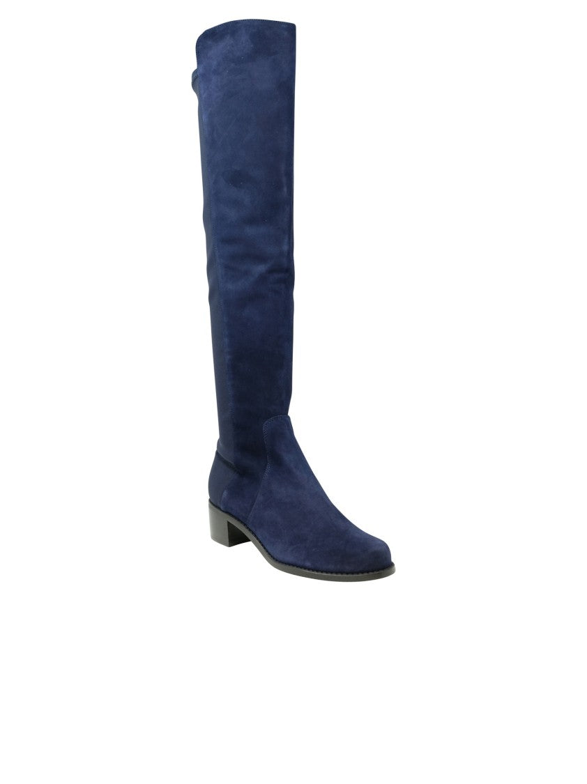 Stuart Weitzman Blue Suede Reserve Boots