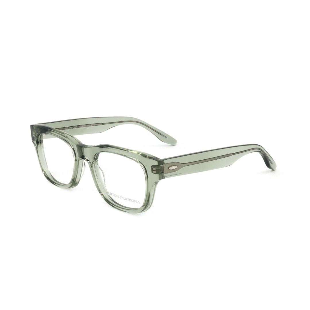 Barton Perreira Bp5293 490Ab Translucent Rectangular Eyeglasses With Thick Temples