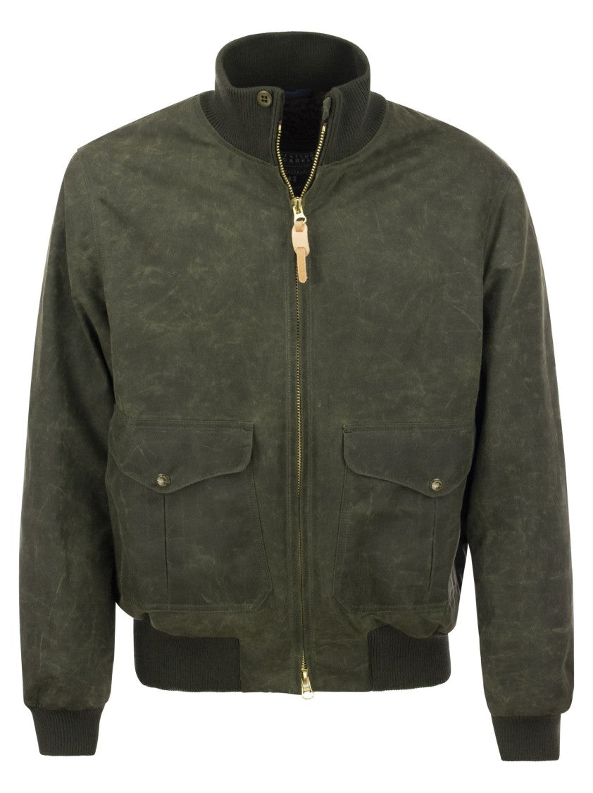 Manifattura Ceccarelli Water-Repellent Cotton Bomber Jacket