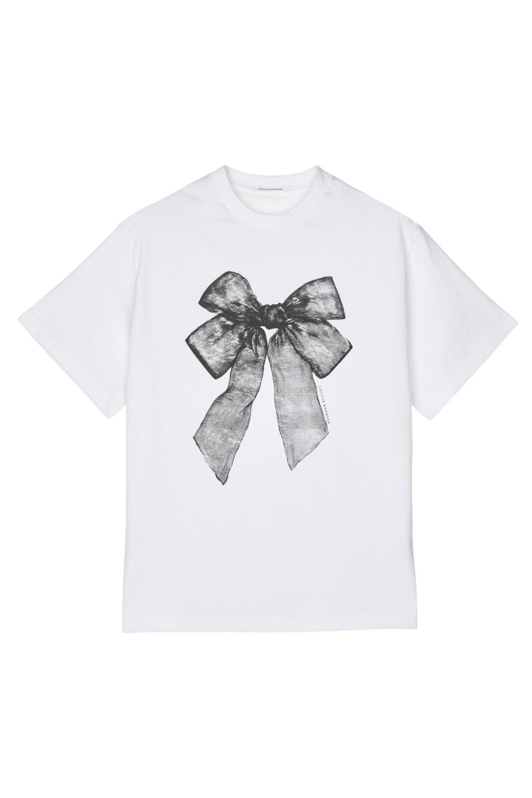 Cecilie Bahnsen Relaxed-Fit Jersey T-Shirt With Iconic Bow Print