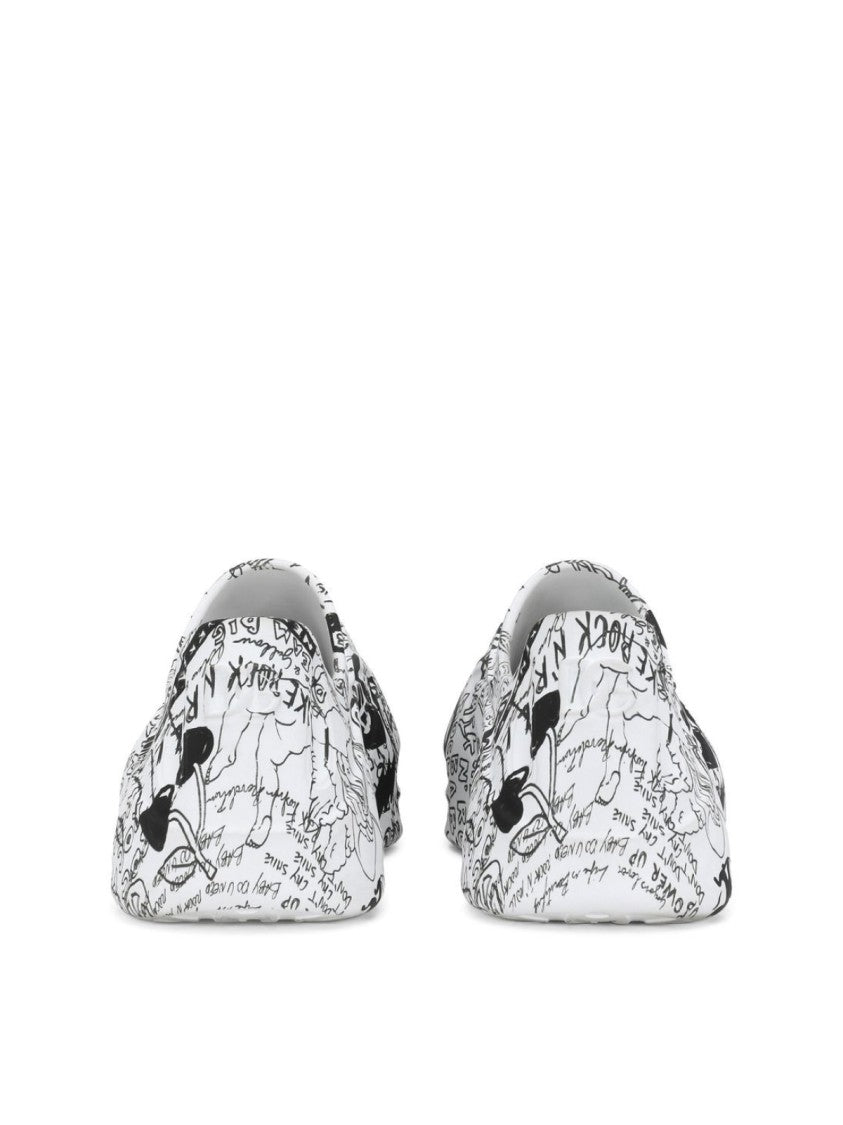 Dolce & Gabbana Toy Graffiti-Print Logo Sneakers