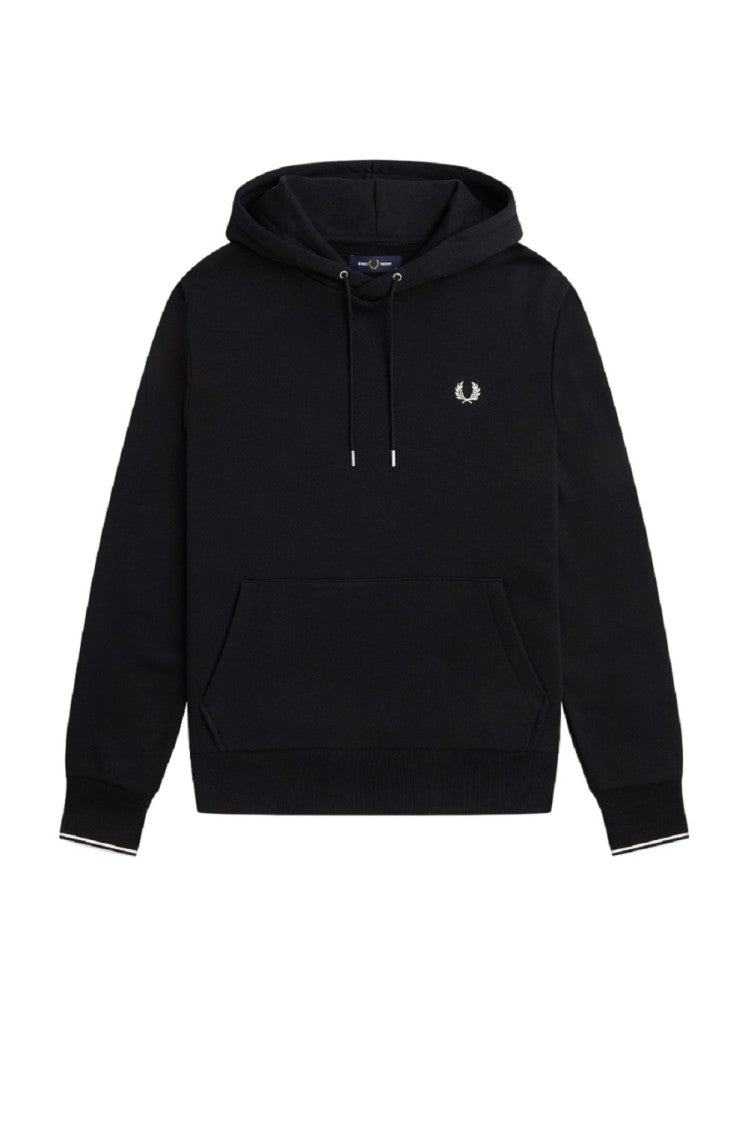Fred Perry Cotton-Blend Hoodie With Curly Back Detail