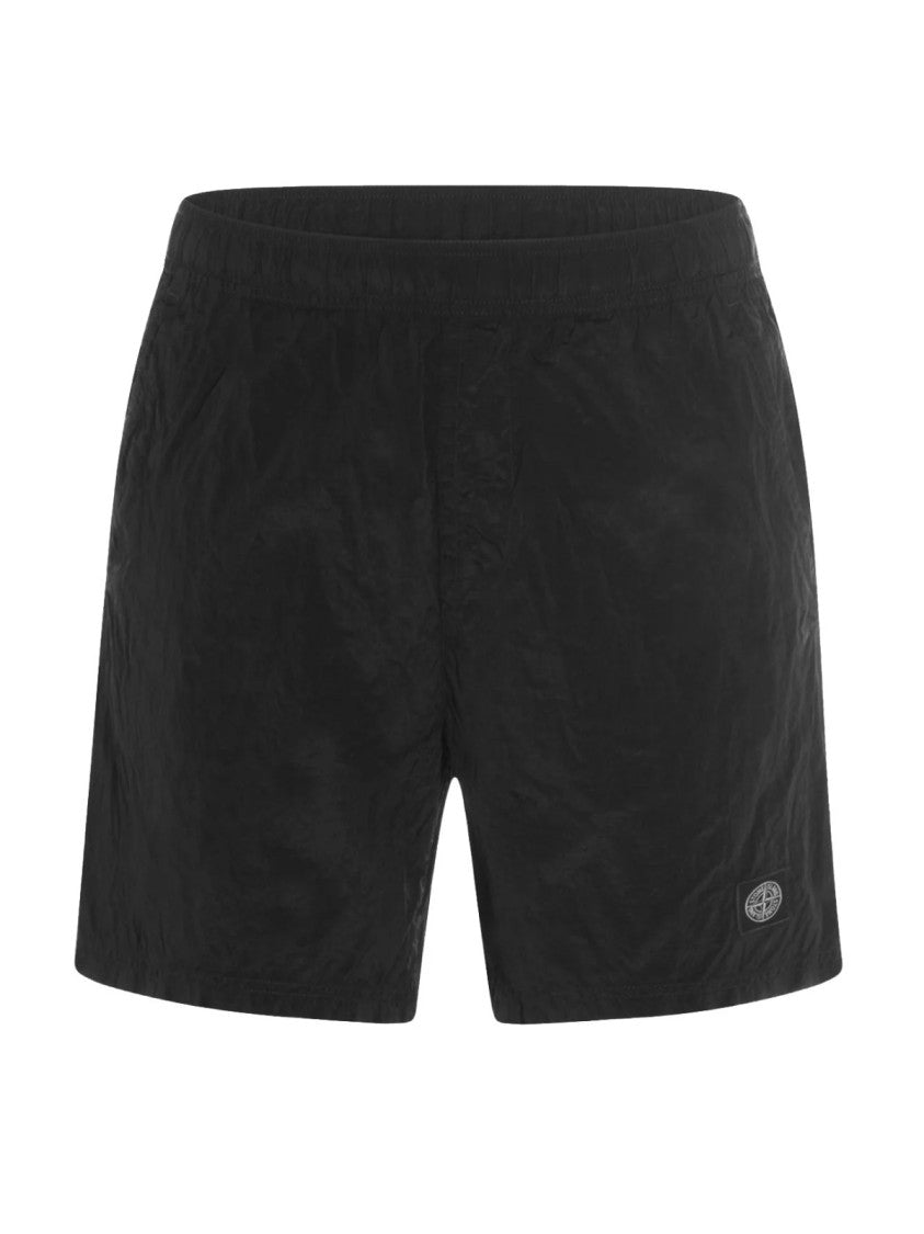Stone Island Nylon Metal Logo Swim Shorts