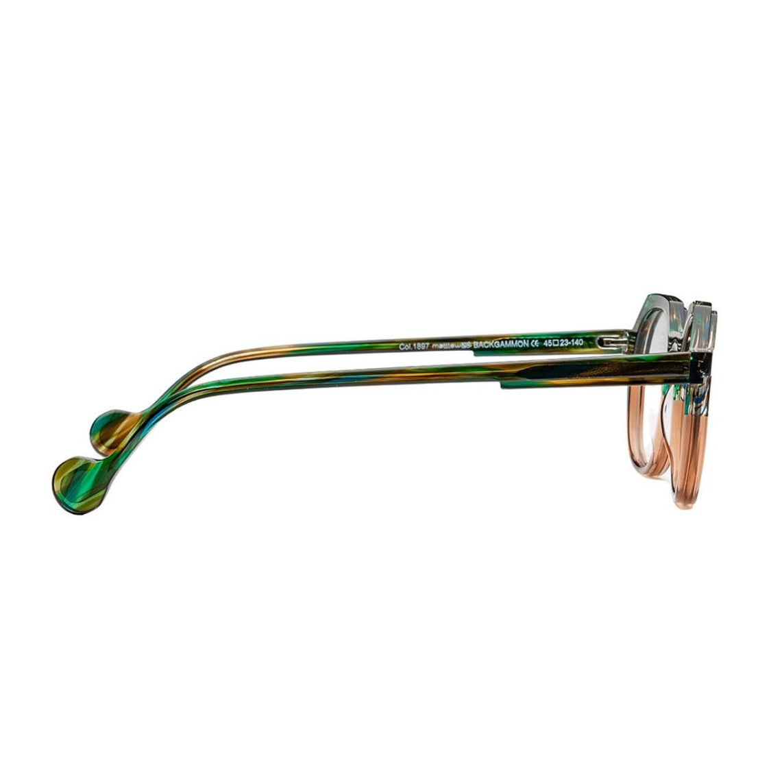 Matttew Green Backgammon Acetate Geometric Sunglasses