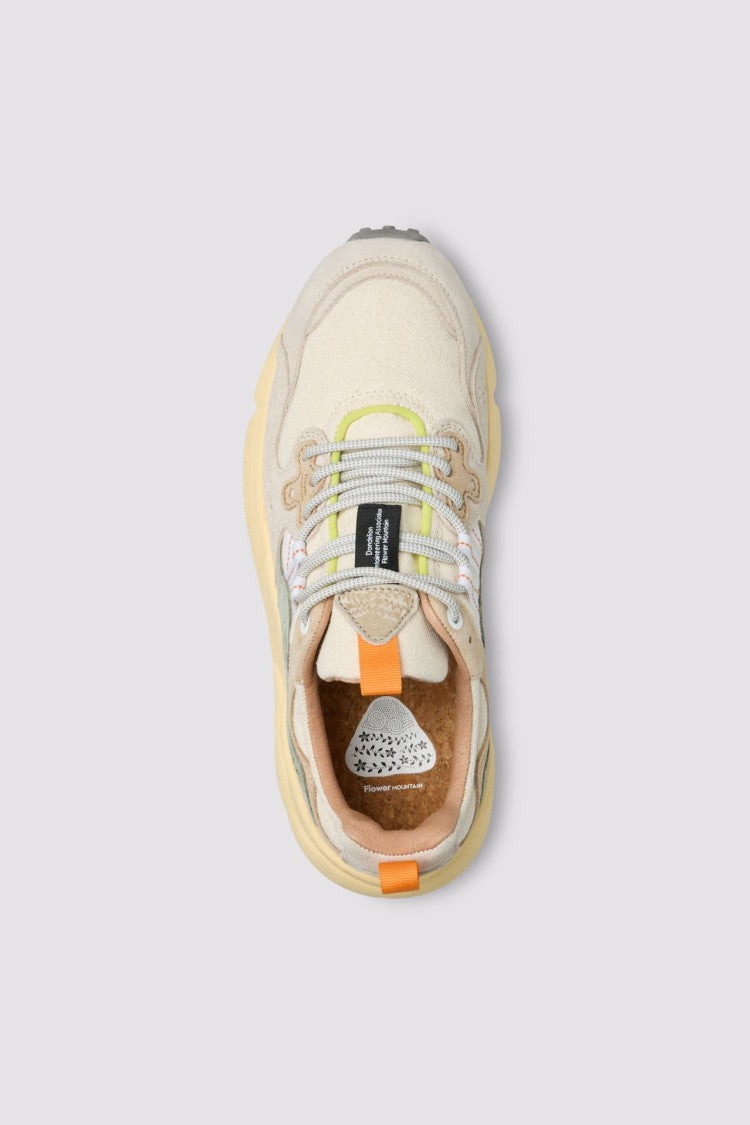 Flower Mountain Layered Design Sneakers With Textured Sole