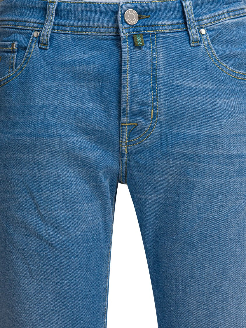 Jacob Cohen Classic Straight-Leg Light Blue Jeans