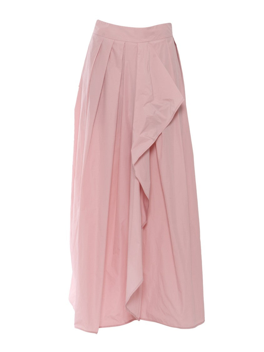 Clips Ankle-Length Taffeta Maxi Skirt