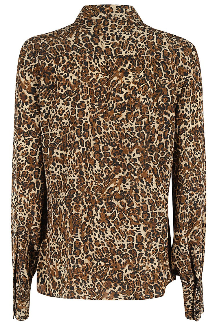 Isabel Marant Leopard Print Silk Shirt