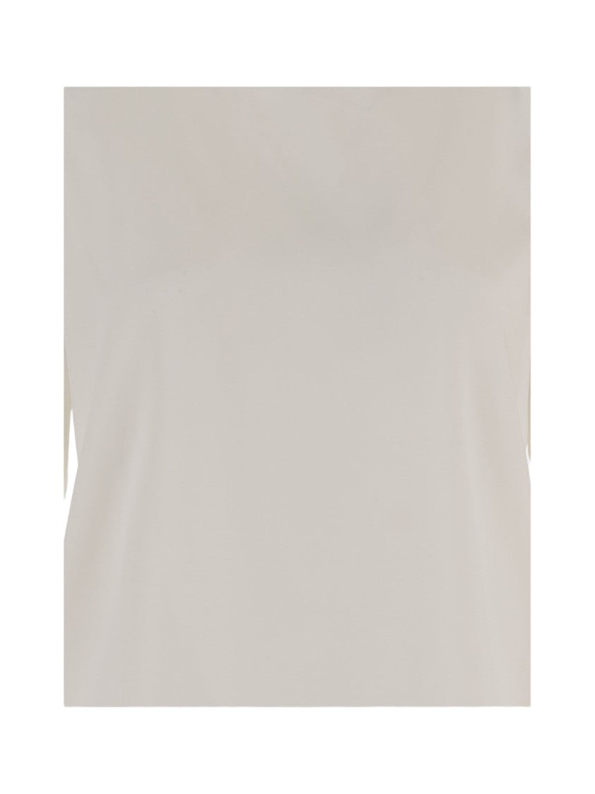 F.It Stretch Silk Sweater With Crew Neck And Long Sleeves