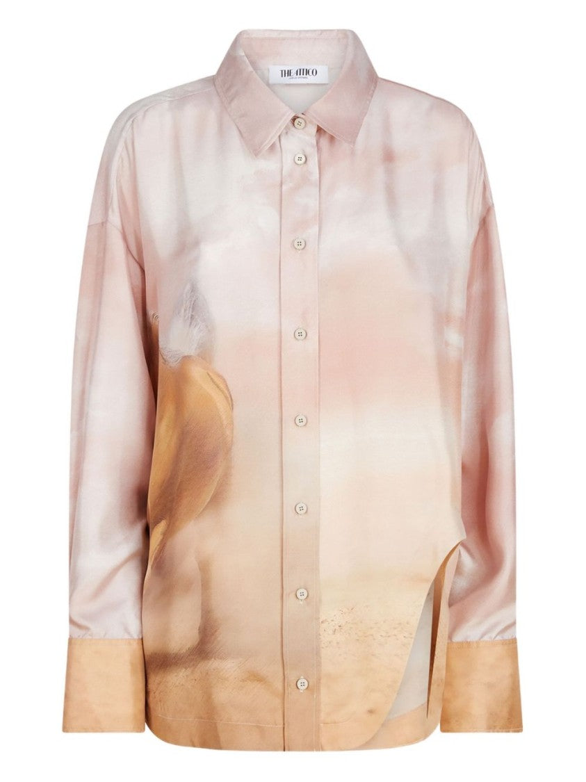 The Attico Silk Twill Diana Shirt