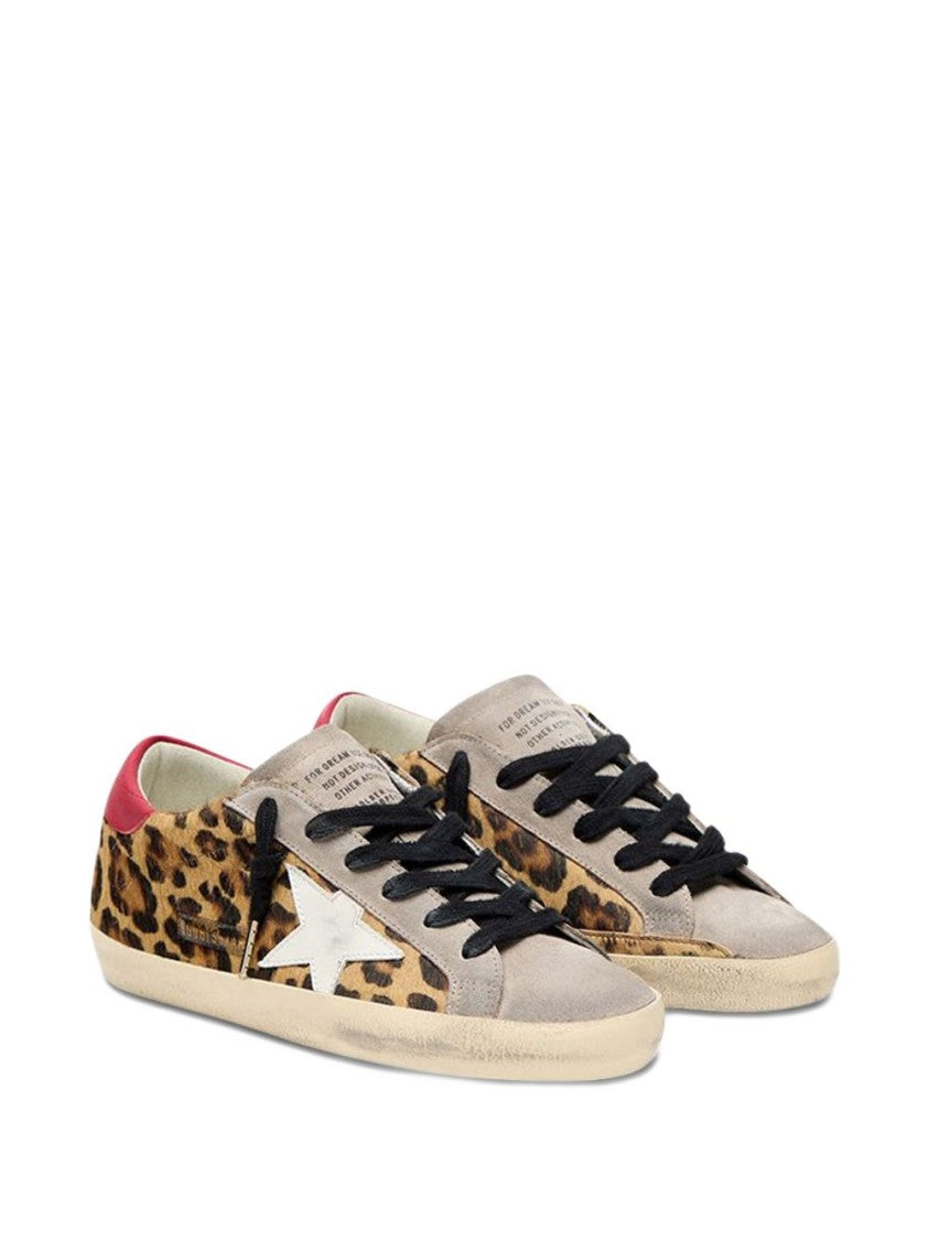 Golden Goose Brown Silk And Nylon Lace Sneakers