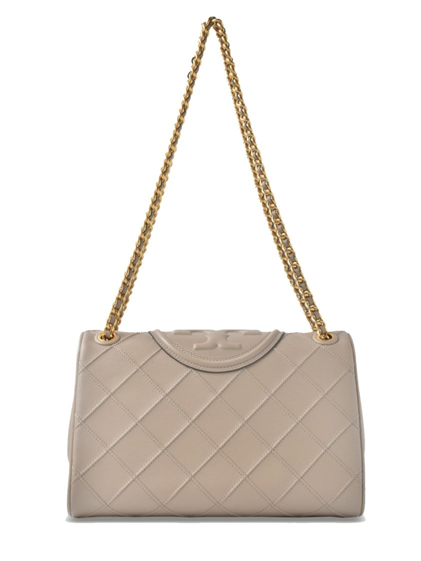 Tory Burch Fresh Clay Leather Convertible Fleming Shoulder Bag