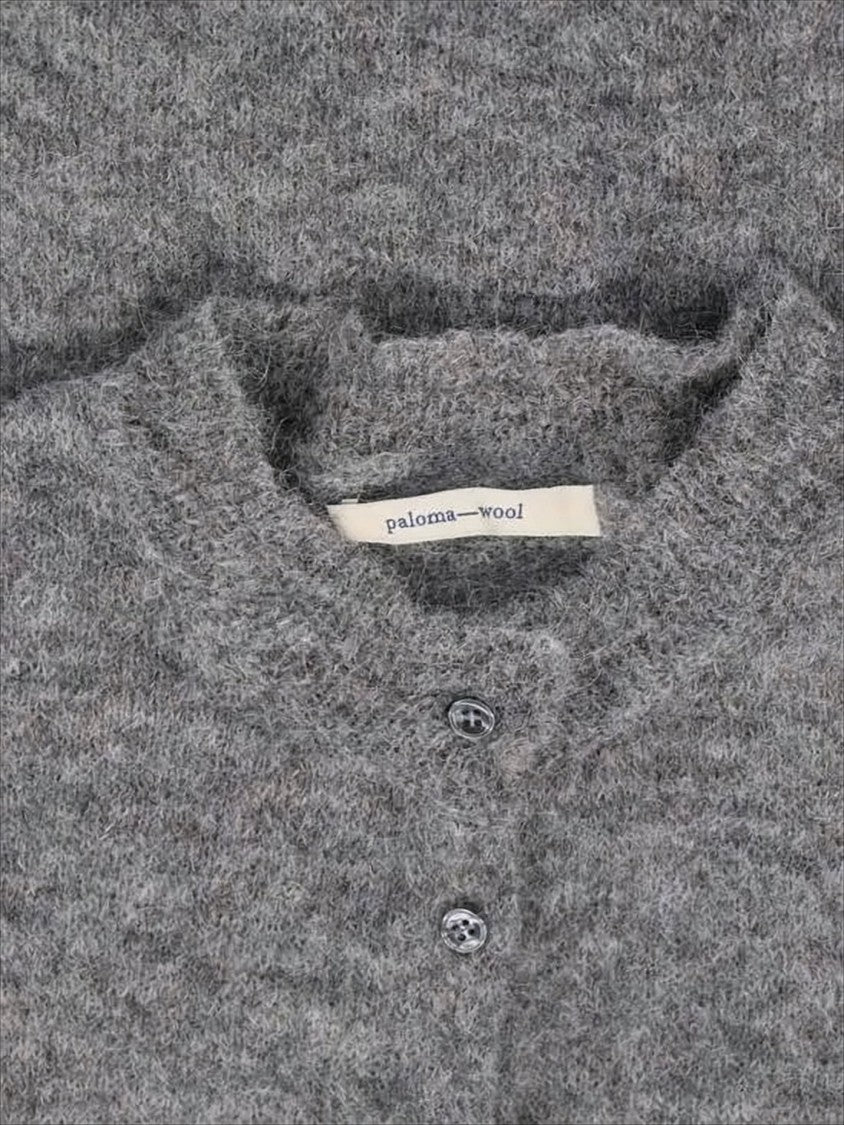 Paloma Wool Soft Grey Alpaca Blend Cardigan