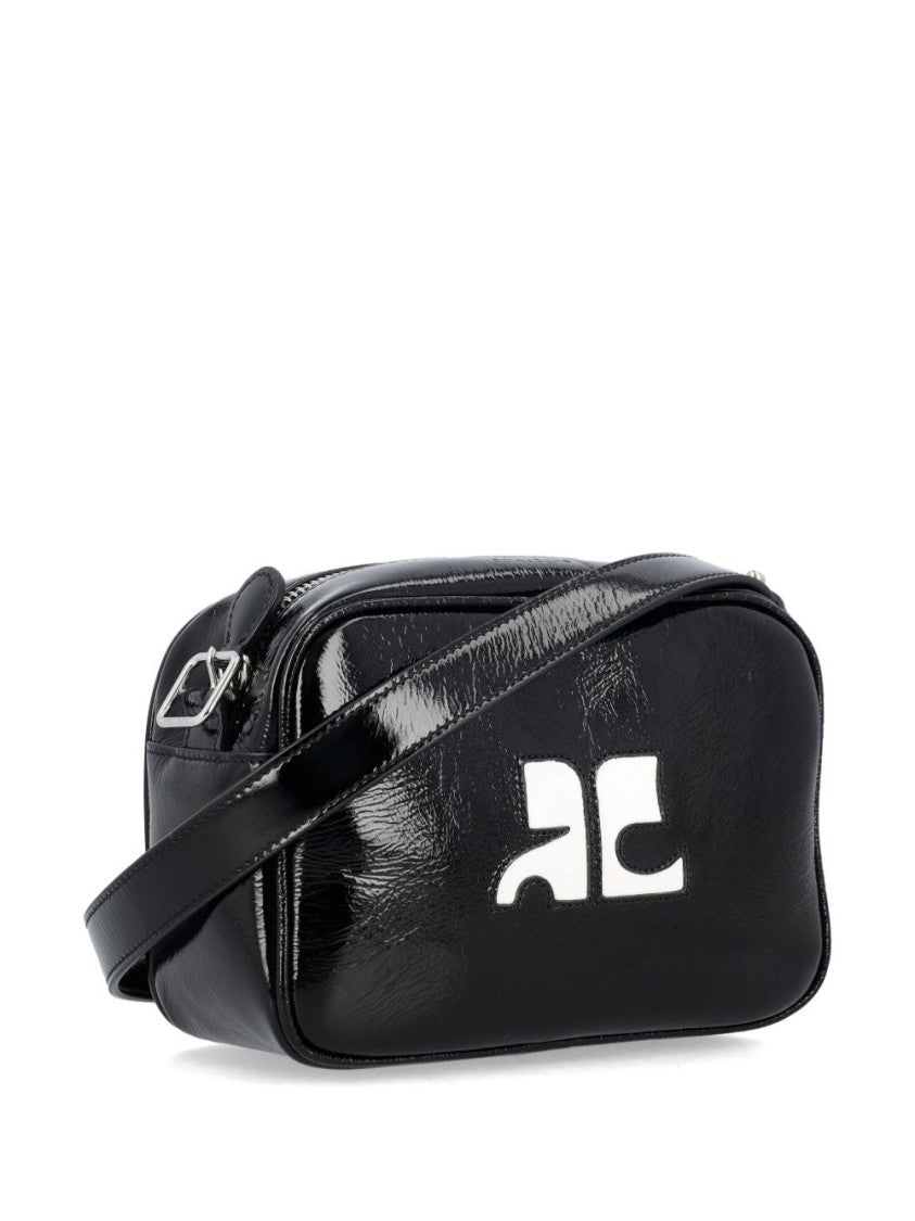 Courrèges Reedition Naplack Mini Bag With Engraved Logo
