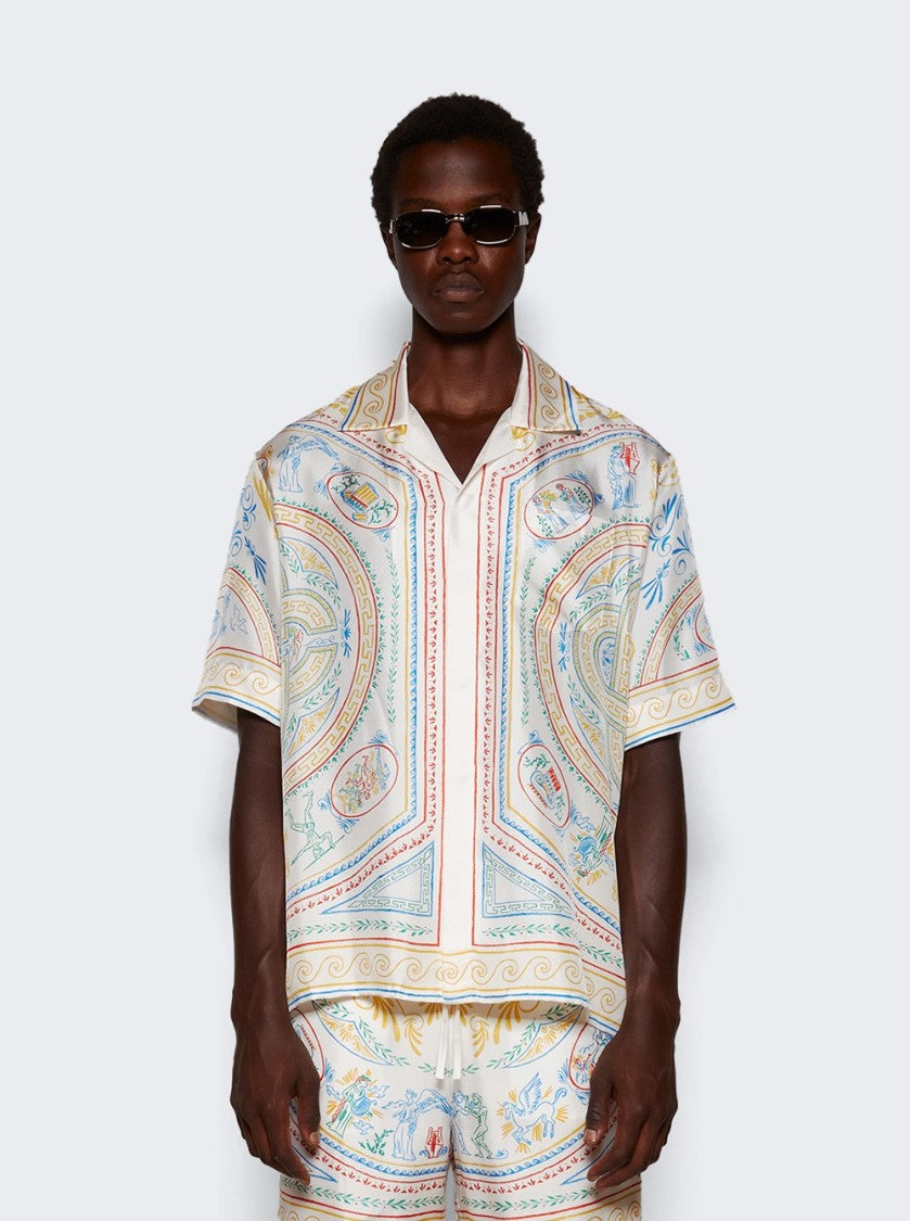 Casablanca Short Sleeve Cuban Collar Shirt Crayon Vase