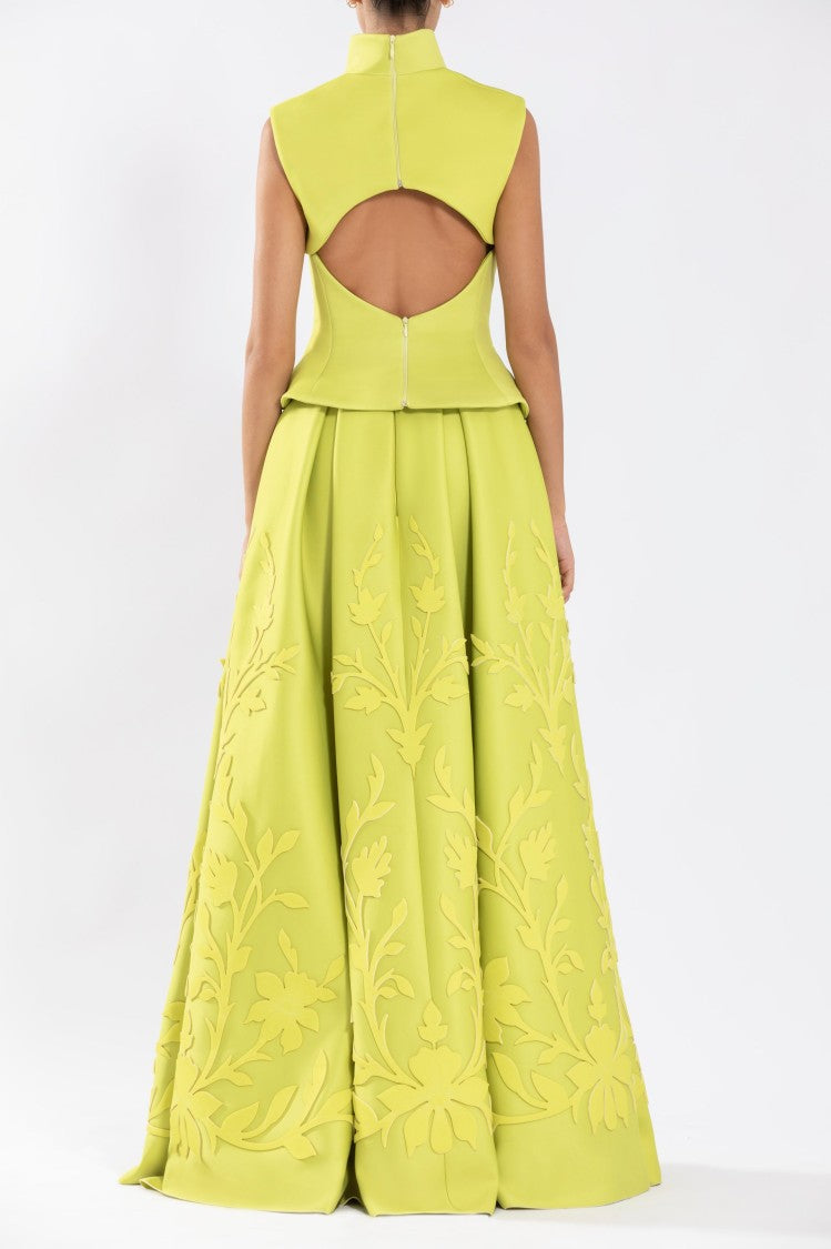 Saiid Kobeisy Neoprene Corset With Detachable Bolero