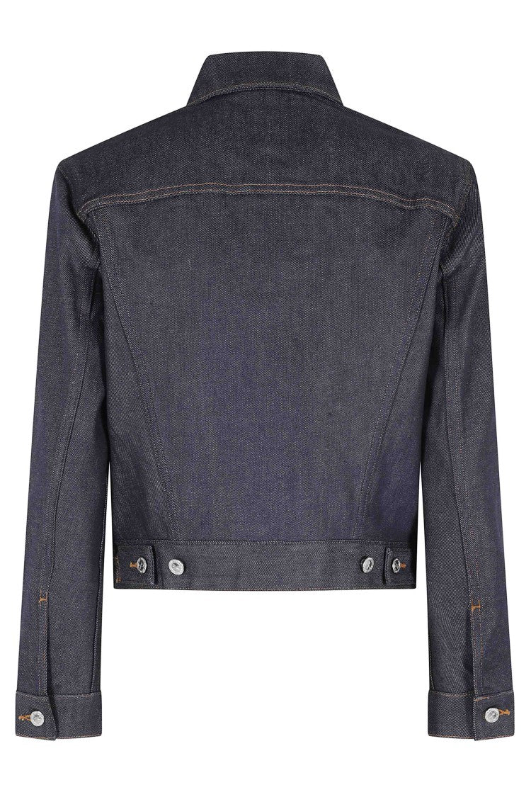 A.P.C. Dark Blue Dion Japanese-Material Cotton Denim Jacket