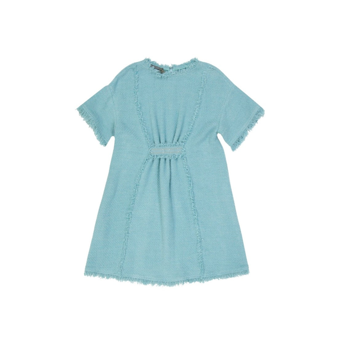 Alberta Ferretti Fringe-Finish Cotton Mini Dress