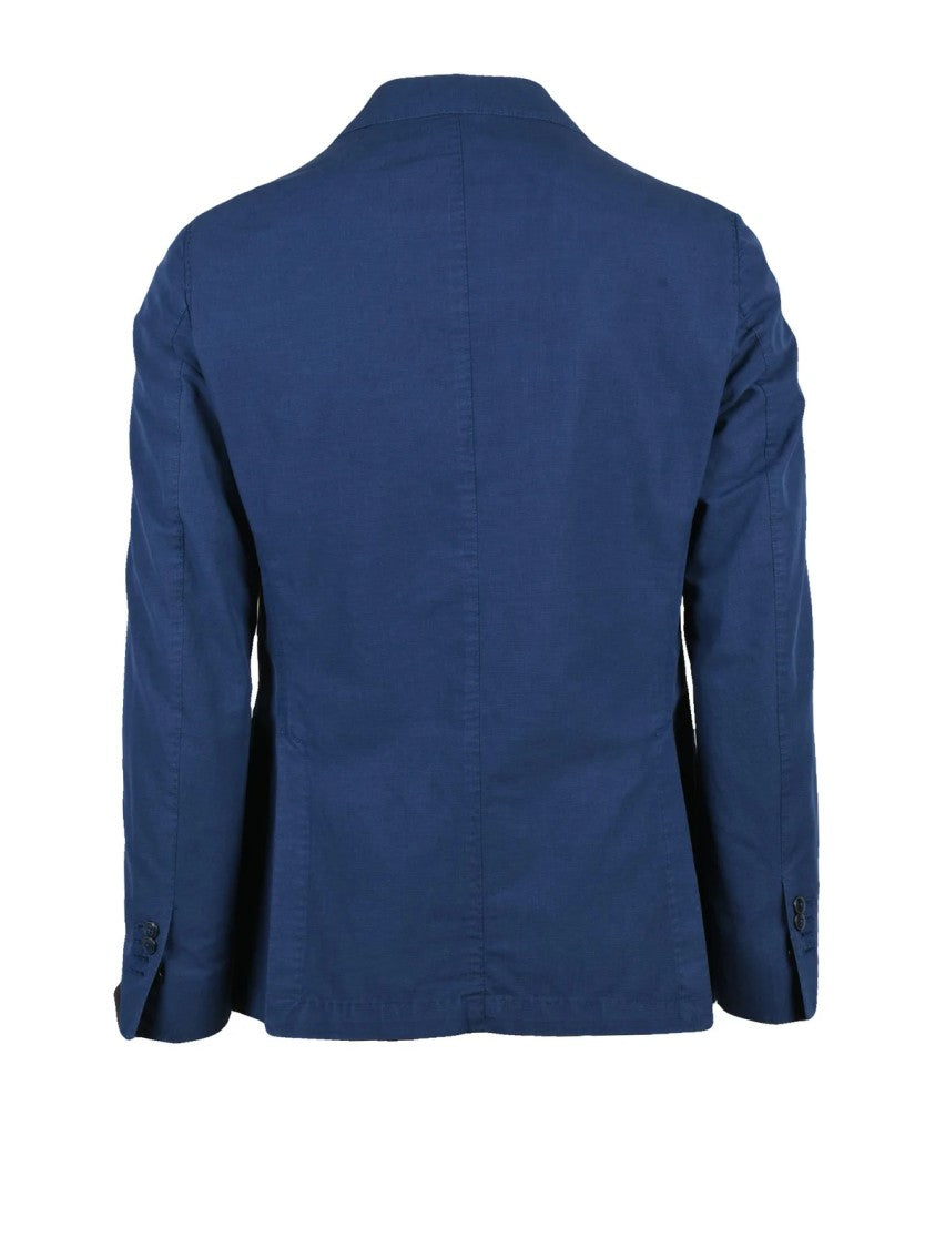 L.B.M. 1911 Blue Cotton Linen Mohair Jacket