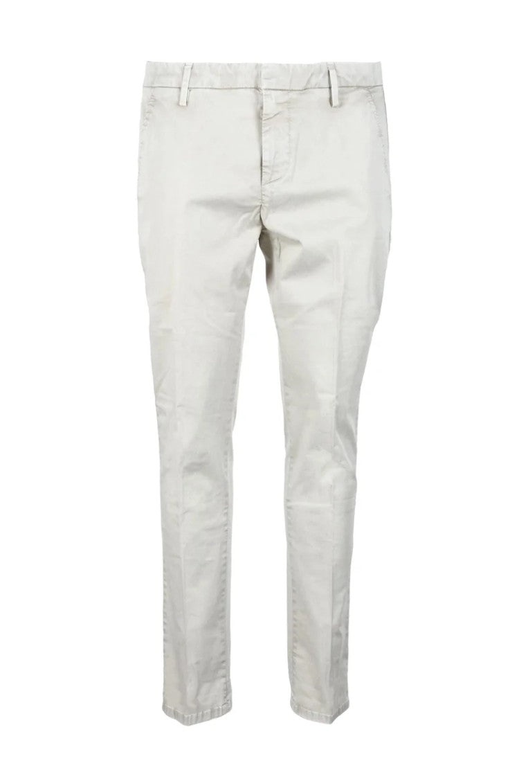 Dondup Slim-Fit Beige Trousers With Minimalist Design