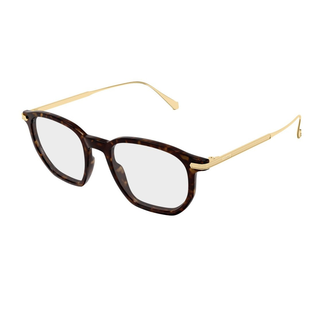 Cartier Havana Signature C De Cartier Acetate Titanium Square Sunglasses