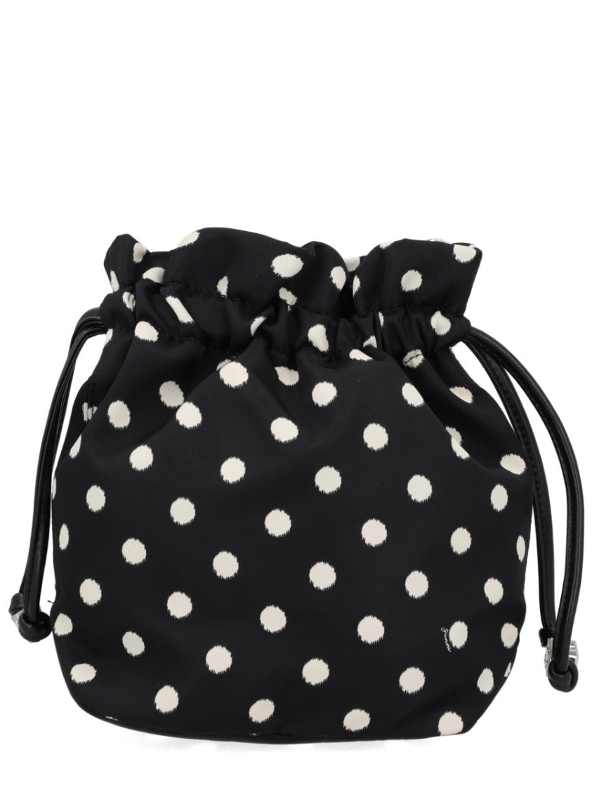 Ganni Bou Scattered Polka Dot Bucket Bag