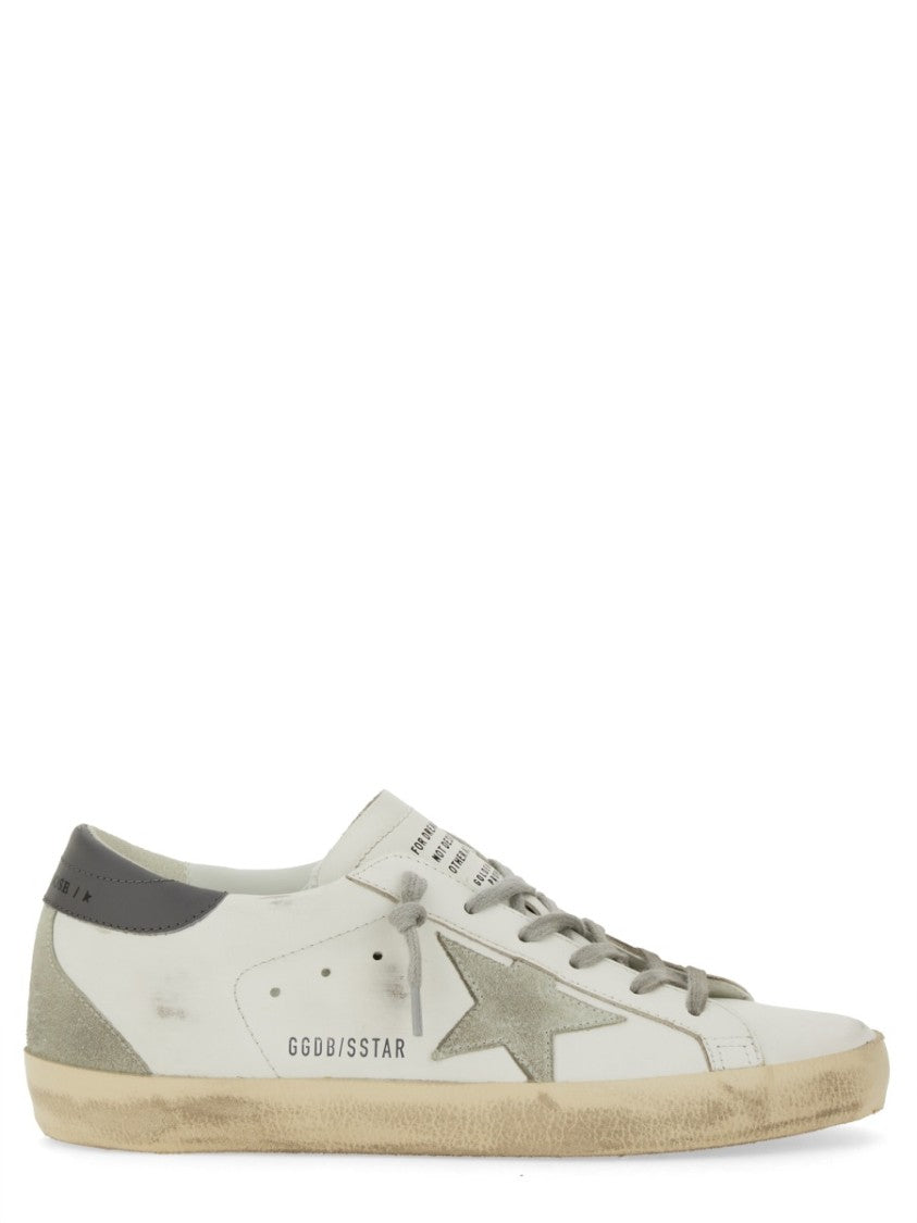 Golden Goose Super Star Vintage-Inspired Cow Leather Sneakers