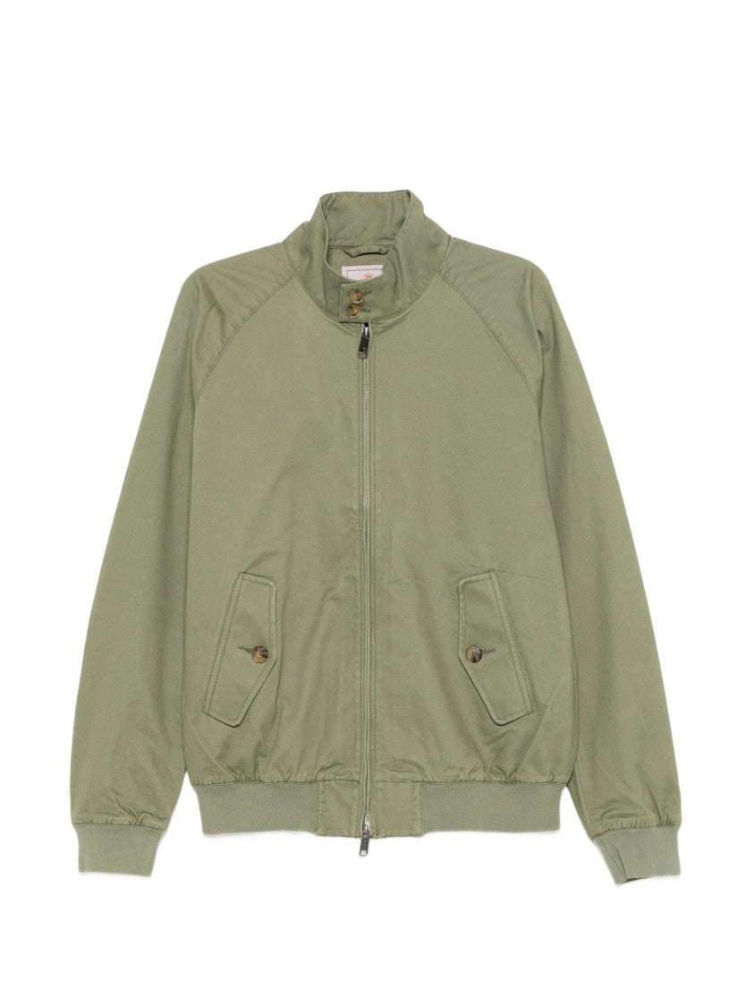 Baracuta Green Lightweight Stand Collar Jacket