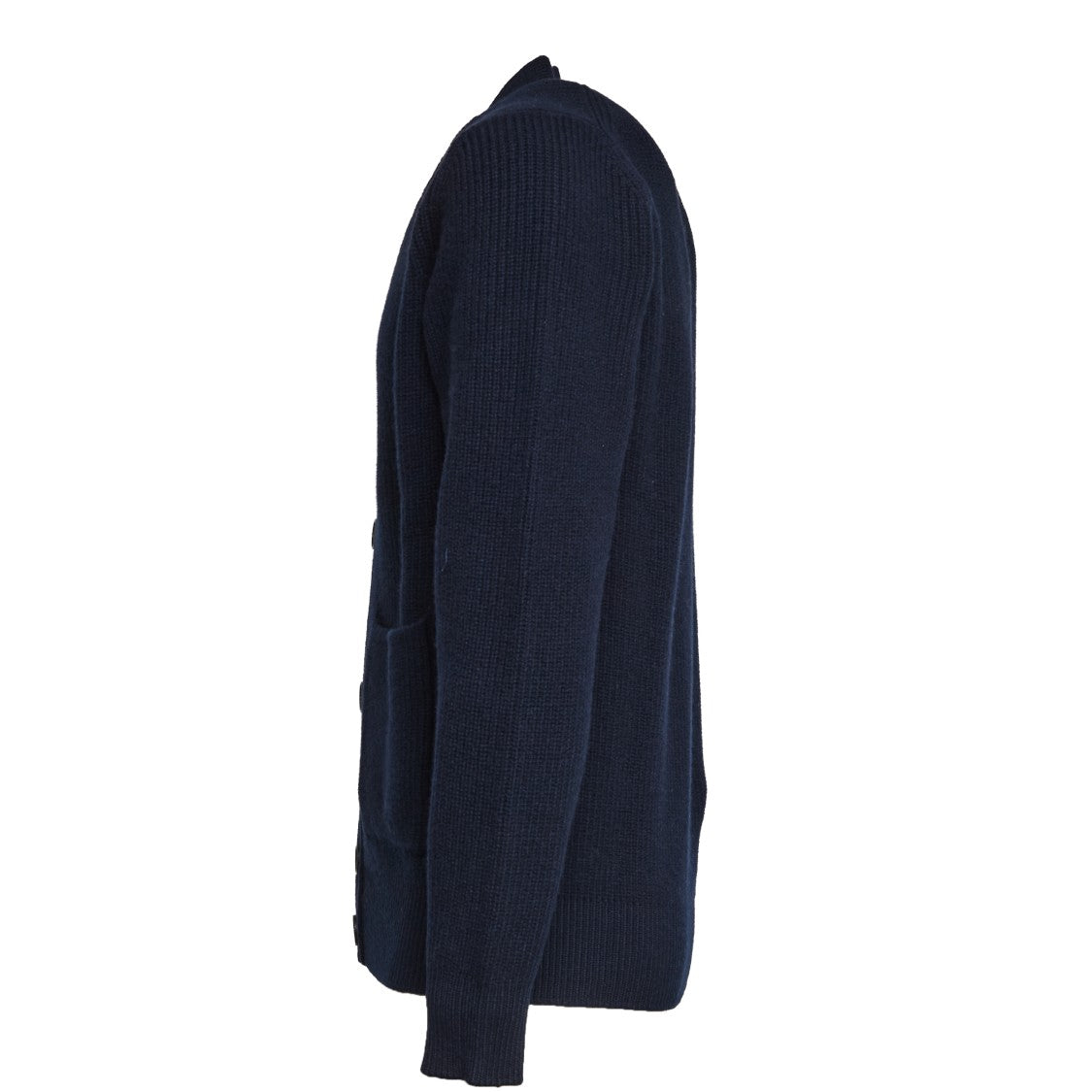 Filippo De Laurentiis English Rib Knit Cardigan With Button Closure