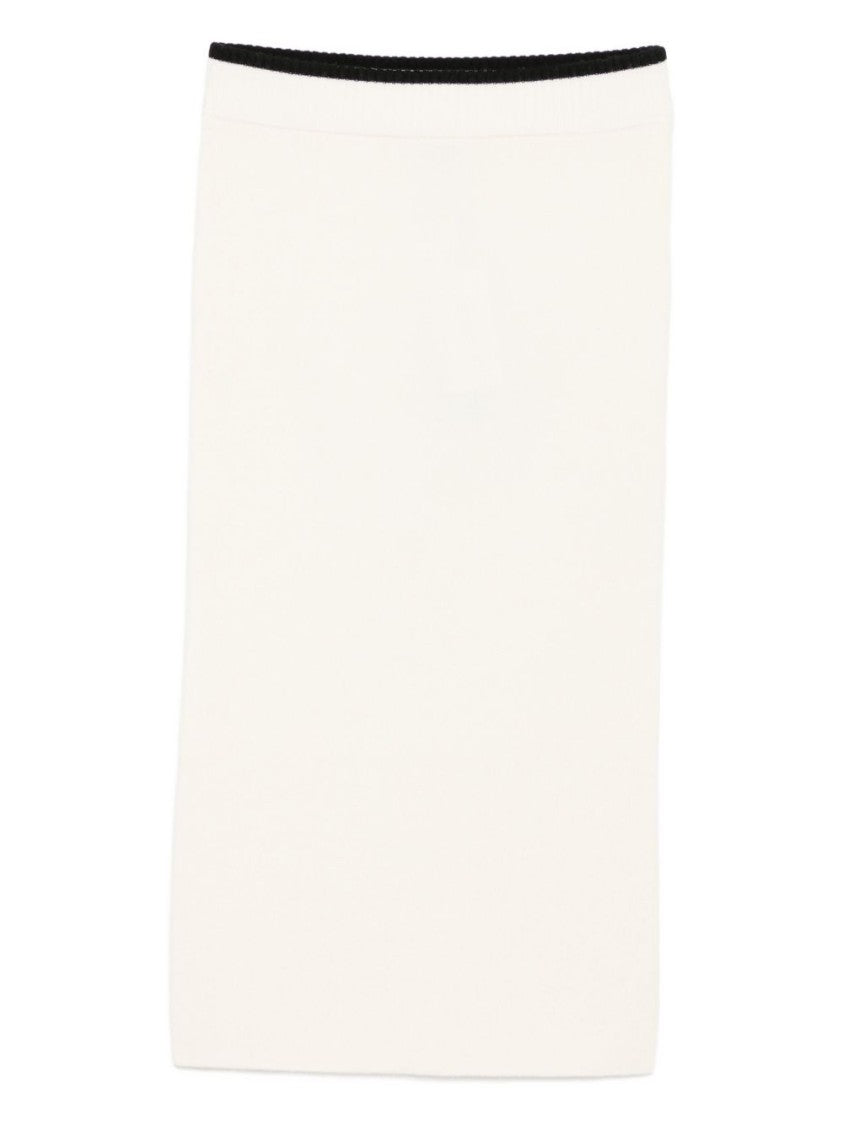 Pinko Midi Pencil Skirt In Merino Wool