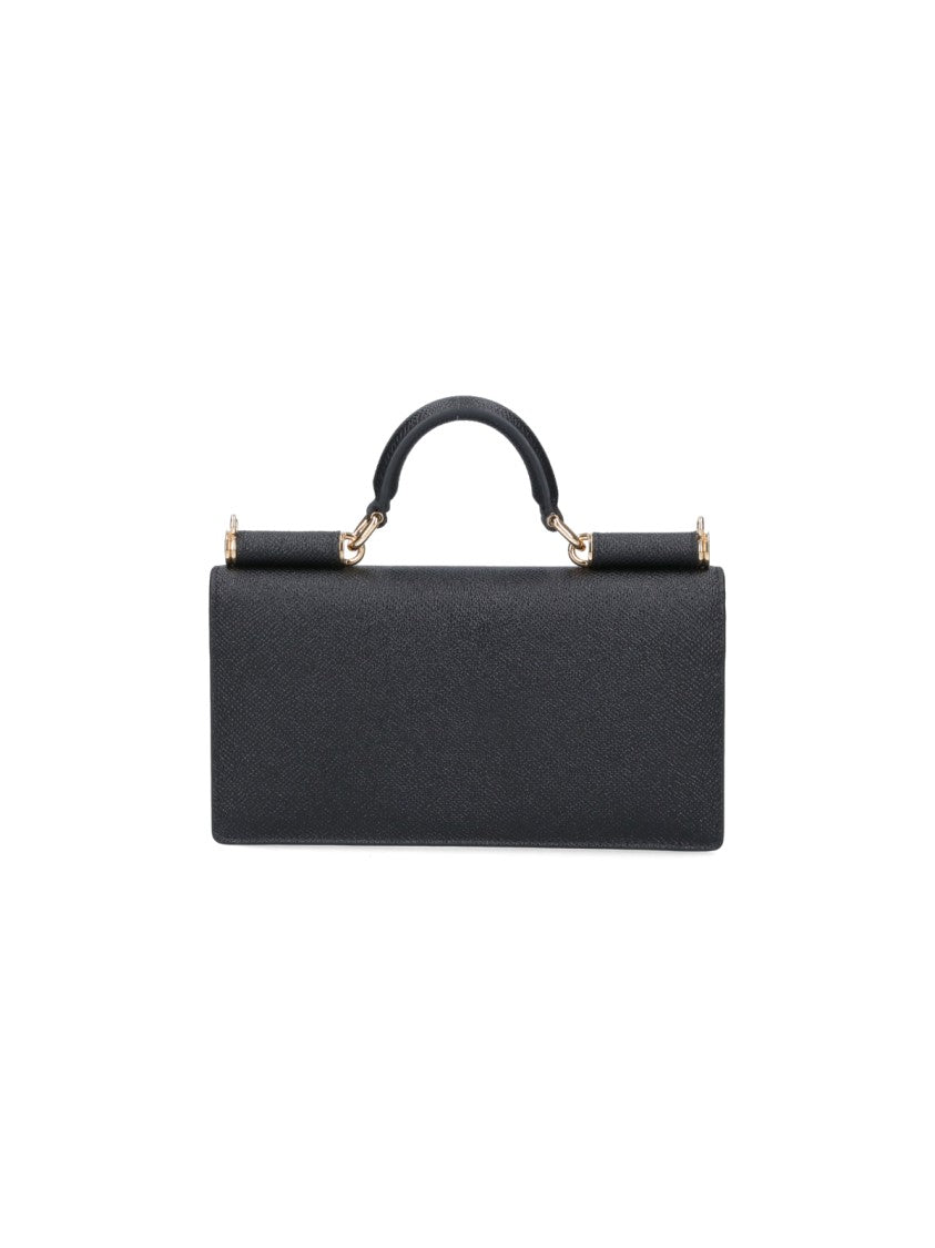 Dolce & Gabbana Textured Black Leather Mini Bag