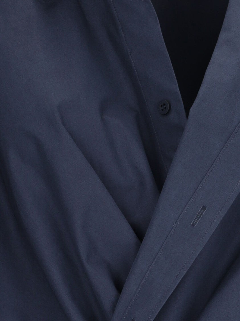 Balenciaga Mini Chemisier Dress – Blue