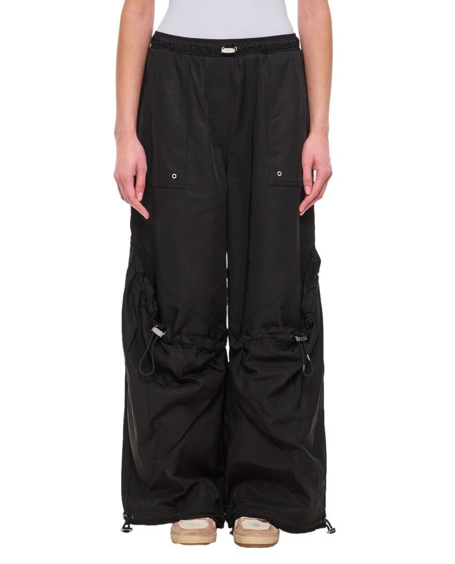 The Attico Oversized Utility Pants With Drawstring Detail