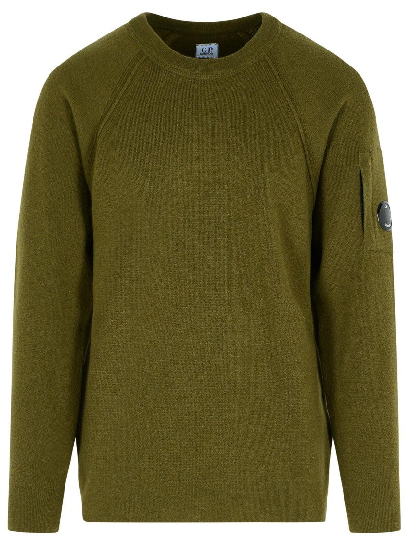 C.P. Company Grs' Green Wool Blend Sweatshirt