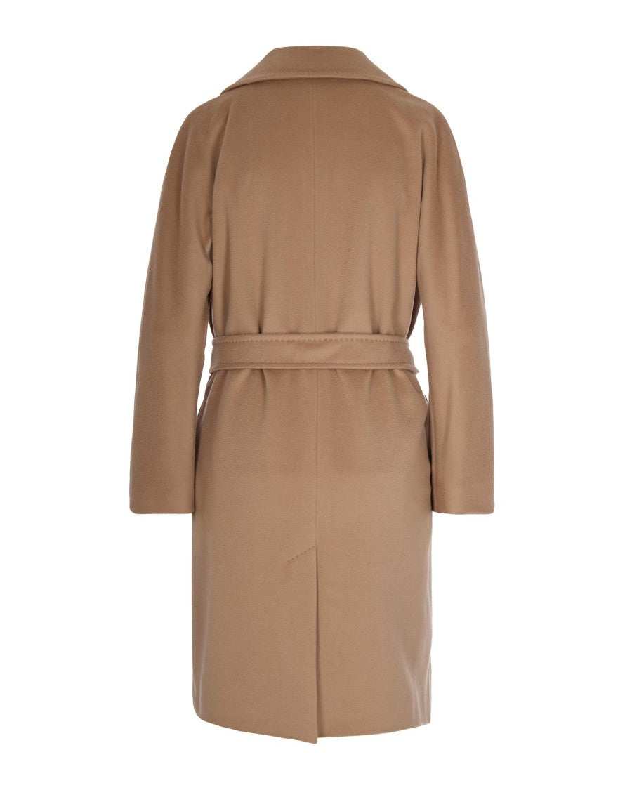 Max Mara Midi-Length Wrap Coat With Notched Lapel