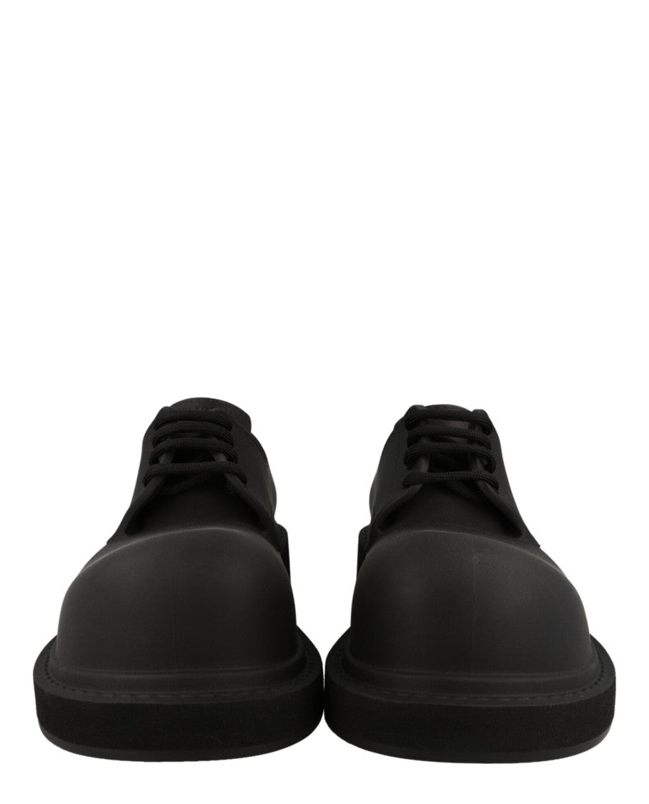 Balenciaga Chunky Derby Shoes With Rugged Block Heel And Matte Finish