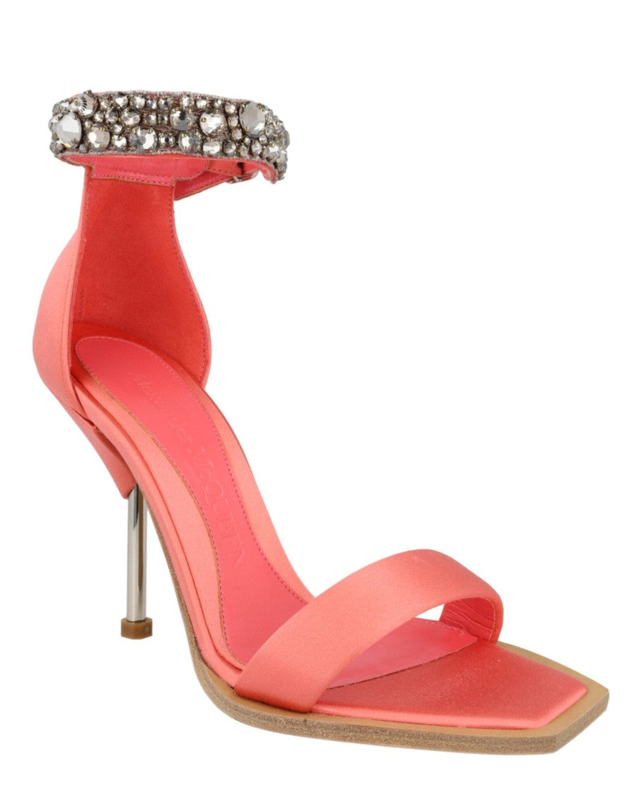 Alexander Mcqueen Crystal-Cuff Stiletto Heels