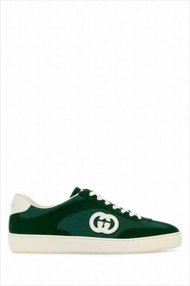 Gucci Low-Top Suede And Canvas Sneakers
