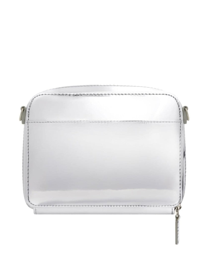 Courrèges Silver-Tone Mirrored Finish Handbag