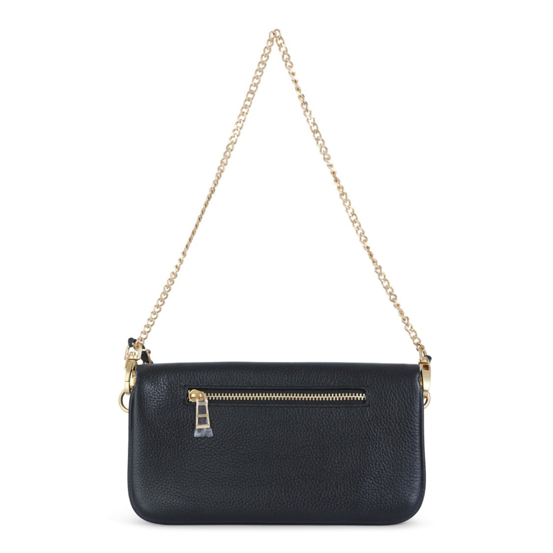Zadig & Voltaire Textured Black Leather Rock Nano Shoulder Bag