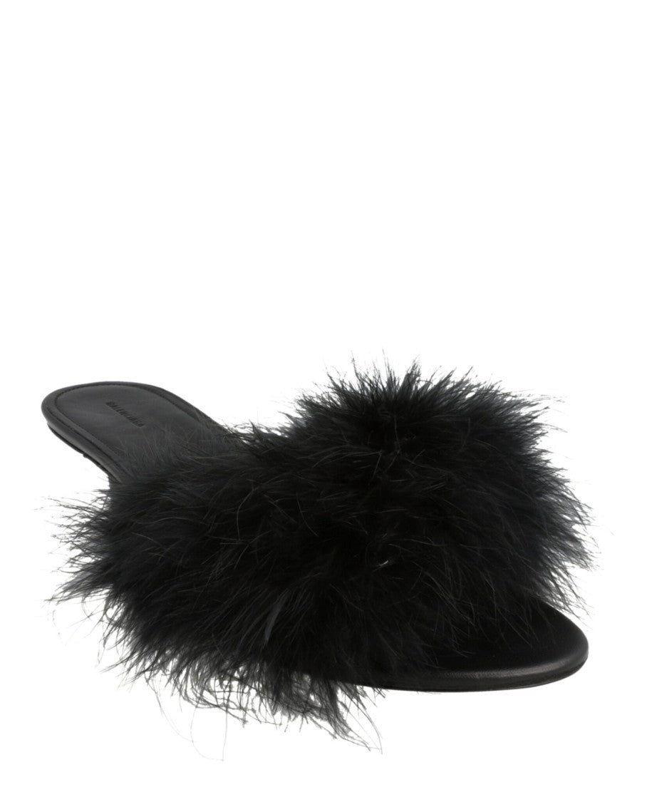 Balenciaga Boudoir Feather Sandals