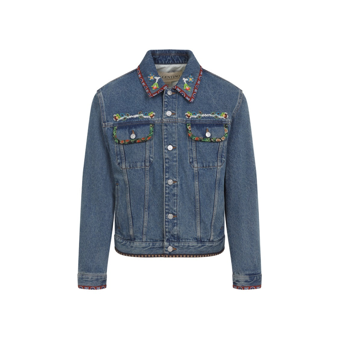 Valentino Medium Blue Cotton Jacket