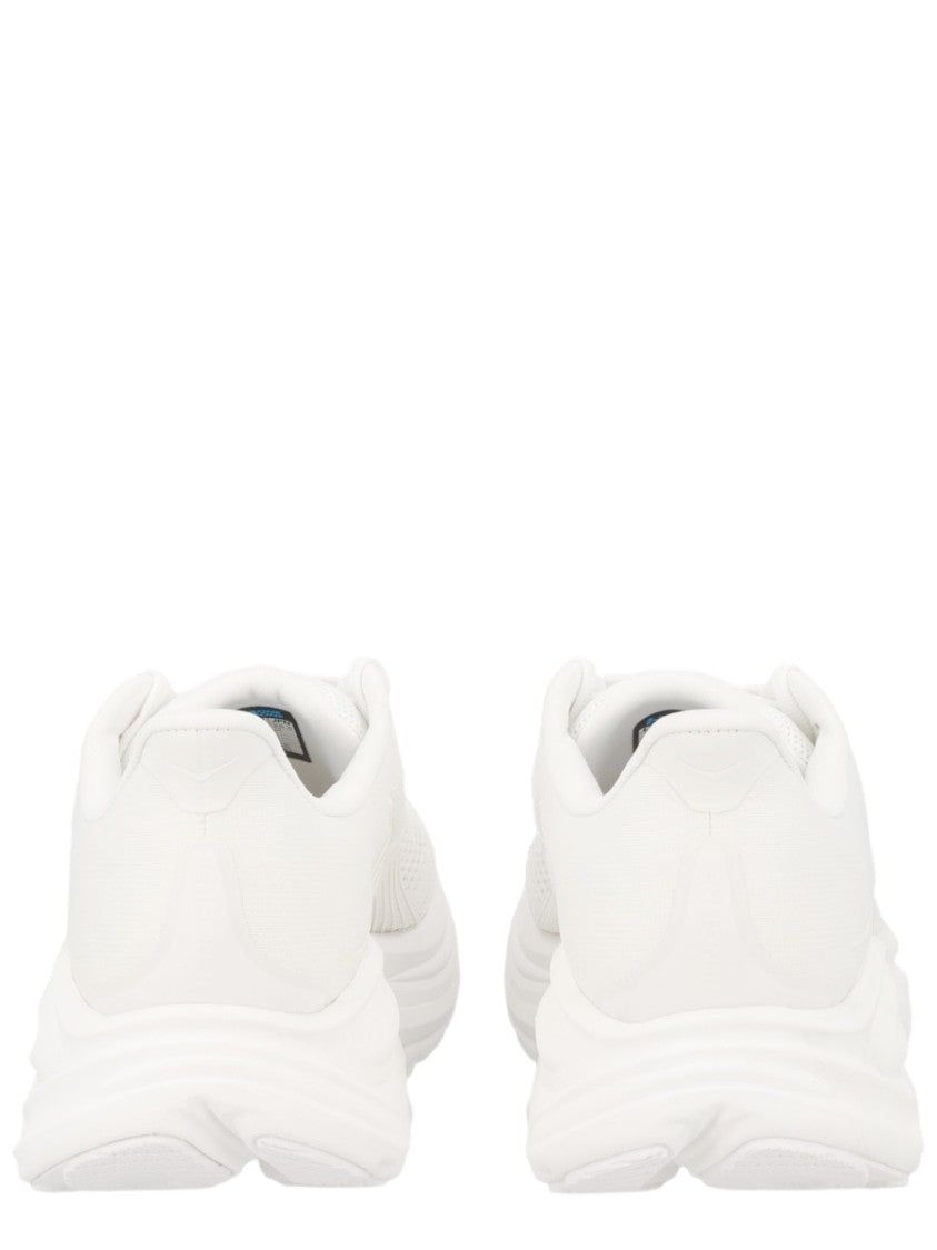 Hoka Chunky Sole White Lace-Up Sneakers