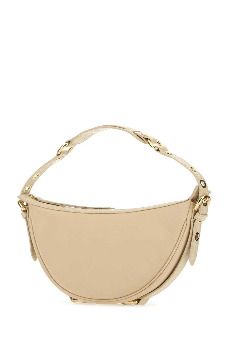 By Far Cream Leather Gib Shoulder Bag