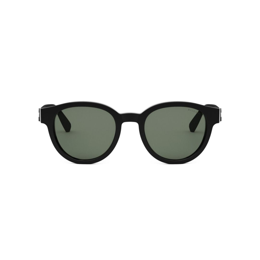 Bulgari Bv40042i Round Matte Black Sunglasses